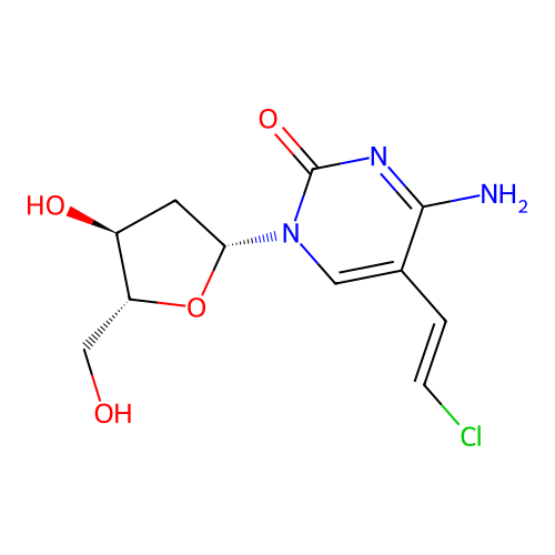 5-(2-Chloroethenyl)-2'-deoxycytidine, (E)- structure