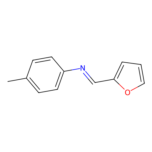 N-furfurylidene-p-toluidine structure