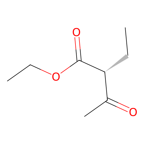 Ethyl alpha-acetylbutyrate, (R)- structure