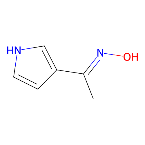 N-[1-(1H-pyrrol-3-yl)ethylidene]hydroxylamine structure