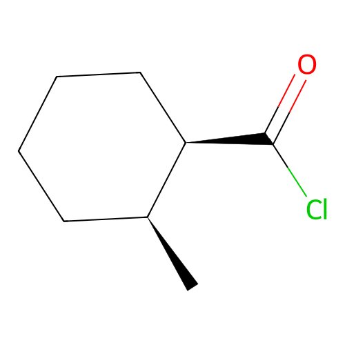 Cyclohexanecarbonyl chloride, 2-methyl-, cis- structure