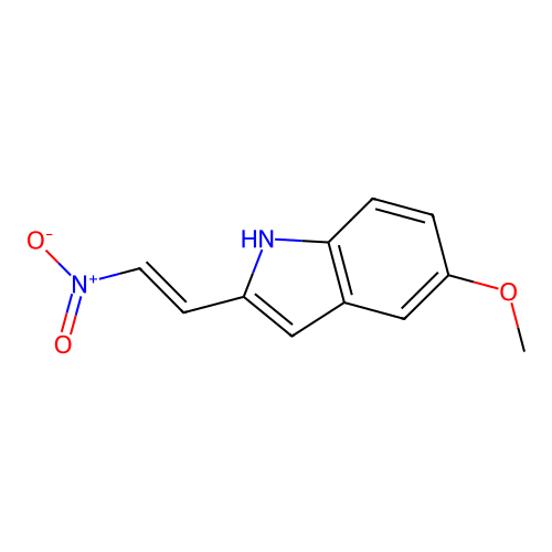 5-methoxy-2-[(E)-2-nitroethenyl]-1H-indole structure