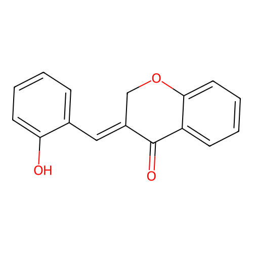 4H-1-Benzopyran-4-one, 2,3-dihydro-3-((2-hydroxyphenyl)methylene)-, (E)- structure