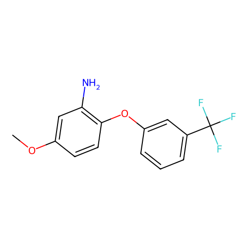 5-Methoxy-2-(3-(trifluoromethyl)phenoxy)aniline structure