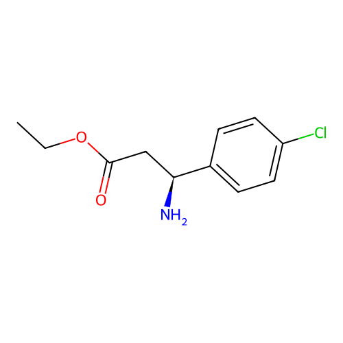 ethyl (3S)-3-amino-3-(4-chlorophenyl)propanoate structure