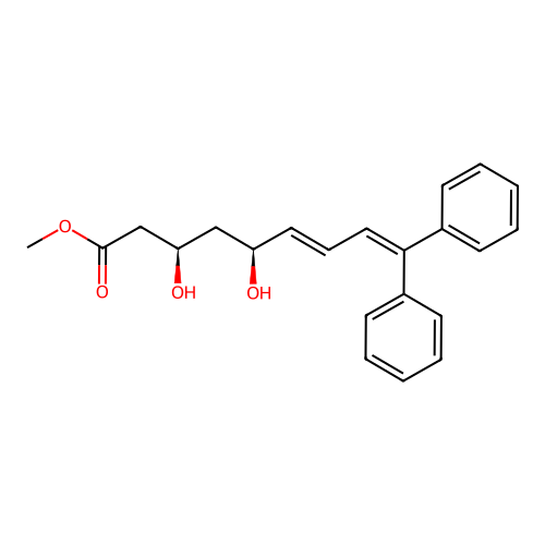 3,5-Dihydroxy-9,9-diphenyl-6,8-nonadienoate structure