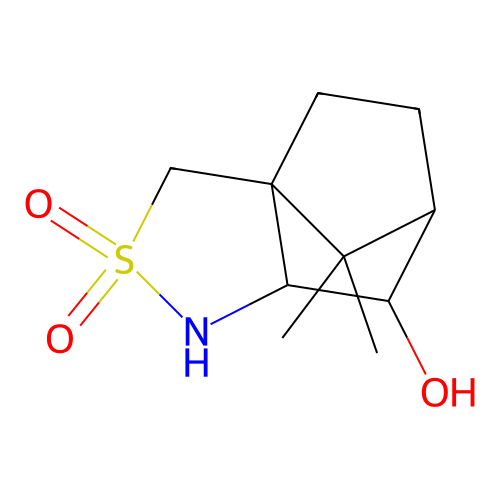 6-Hydroxy-10,10-dimethyl-3-thia-4-azatricyclo[5.2.1.0<1,5>]decane-3,3-dione structure