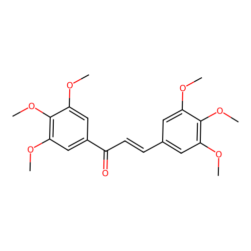 1,3-Bis(3,4,5-trimethoxyphenyl)prop-2-EN-1-one, (E)- structure