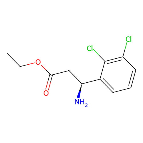 ethyl (3S)-3-amino-3-(2,3-dichlorophenyl)propanoate structure