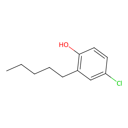 Phenol, 4-chloro-2-pentyl- structure