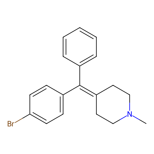 4-[(4-Bromophenyl)(phenyl)methylene]-1-methylpiperidine structure
