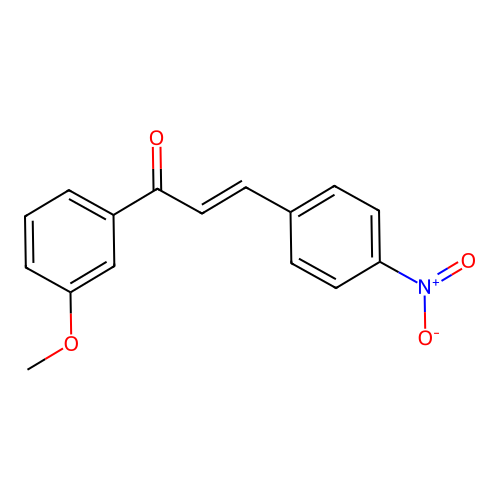 2-Propen-1-one, 1-(3-methoxyphenyl)-3-(4-nitrophenyl)-, (E)- structure
