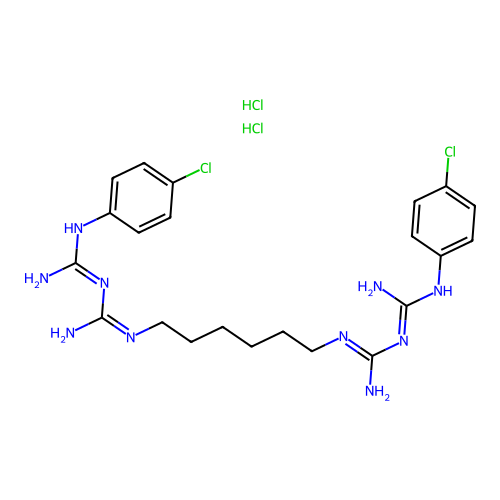 Chlorhexidine Hydrochloride structure