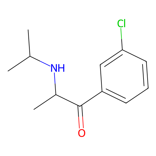 2-(N-Isopropylamino)-3''-chloropropiophenone structure