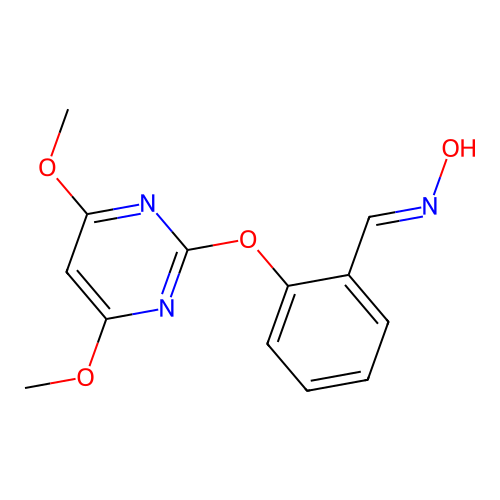 2-(4,6-Dimethoxy-2-pyrimidinyloxy)benzaldoxime structure