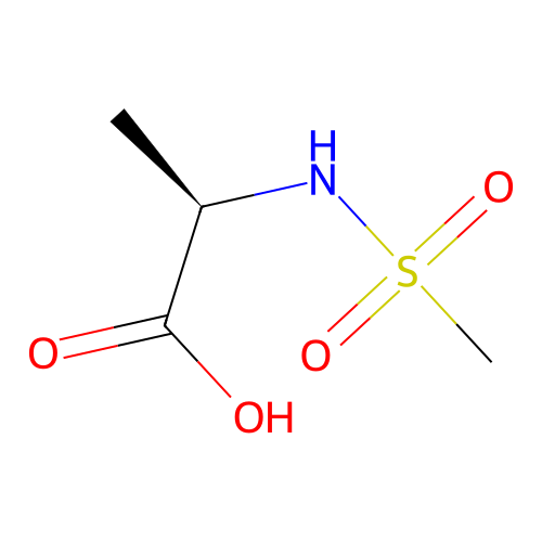 (2R)-2-[(Methylsulfonyl)amino]propanoic acid structure