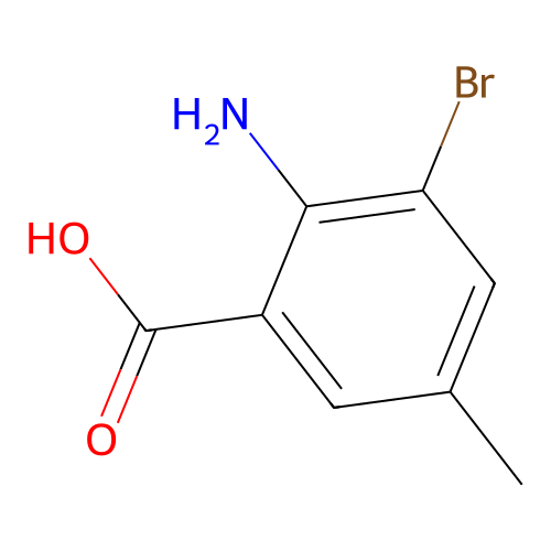 2-Amino-3-bromo-5-methylbenzoic acid structure