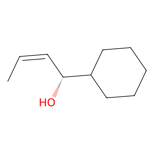 (1S,2Z)-1-cyclohexylbut-2-en-1-ol structure