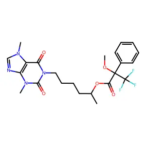 Pentoxifylline MTPA structure
