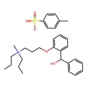 2-(3-(Dipropylamino)propoxy)benzhydrol methyl toluenesulfonate structure