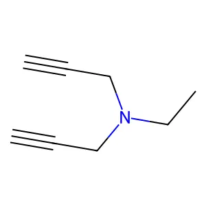 N-ethyl-N-prop-2-ynylprop-2-yn-1-amine structure