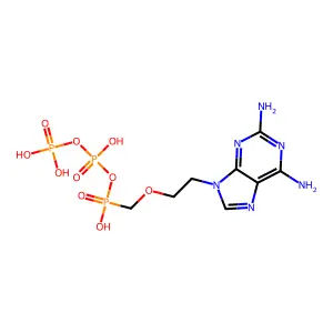 9-(2-Diphosphorylphosphonylmethoxyethyl)-2-aminoadenine structure