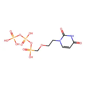 N-(2-Diphosphorylphosphonylmethoxyethyl)uracil structure