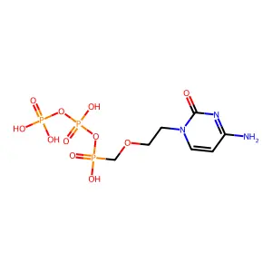 N-(2-Diphosphorylphosphonylmethoxyethyl)cytosine structure