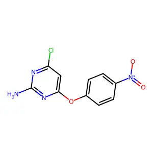 4-Chloro-6-(4-nitrophenoxy)pyrimidin-2-amine structure