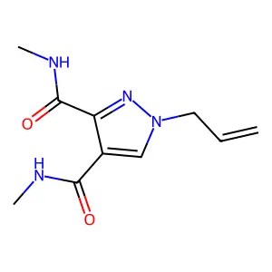 Pyrazole-3,4-dicarboxamide, 1-allyl-N,N'-dimethyl- structure