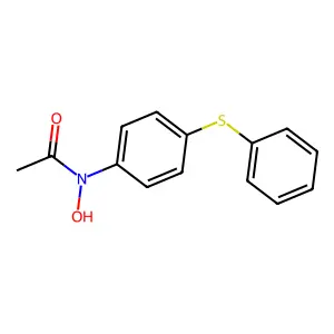 N-羟基-N-(4-(苯硫基)苯基)乙酰胺 structure