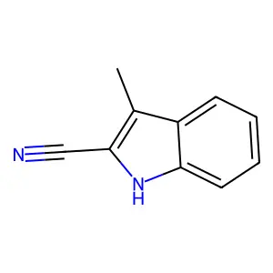 3-Methyl-1H-indole-2-carbonitrile structure