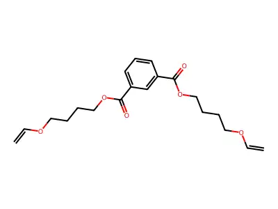 双[4-(乙烯氧基)丁基]苯-1,3-二甲酸酯 structure