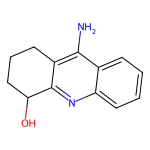 9-Amino-1,2,3,4-tetrahydroacridin-4-ol structure