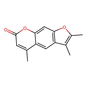 Psoralen,4,4',5'-trimethyl structure