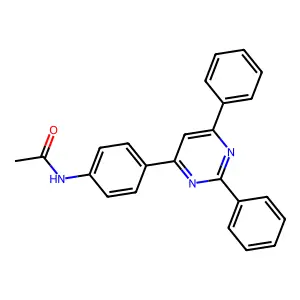 N-[4-(2,6-二苯基-4-嘧啶基)苯基]乙酰胺 structure