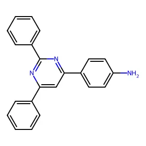 4-(4-Aminophenyl)-2,6-diphenyl pyrimidine structure