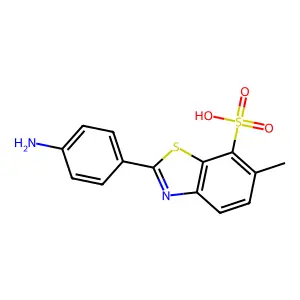 7-Benzothiazolesulfonic acid, 2-(p-aminophenyl)-6-methyl- structure