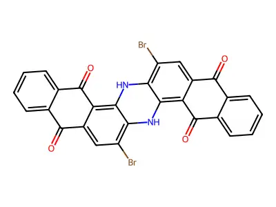Indanthren Blue GC structure