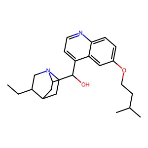 Eucupine; Eucupreine; Isoamylhydrocupreine structure