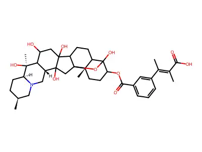 Benzoylcevadine structure