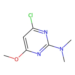 4-chloro-6-methoxy-N,N-dimethylpyrimidin-2-amine structure