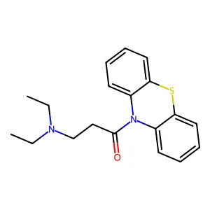 10-(2-(二乙氨基)丙酰基)吩噻嗪 structure