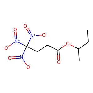 Butan-2-yl 4,4,4-trinitrobutanoate structure