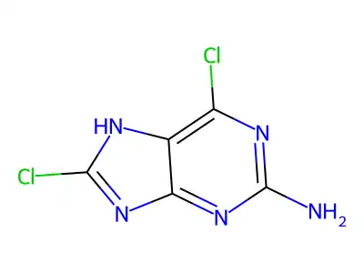 6,8-Dichloro-9H-purin-2-amine structure