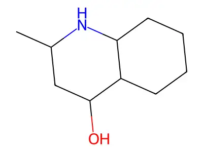 4-Quinolinol, decahydro-2-methyl- structure