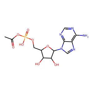 5'-Adenylic acid, anhydride with acetic acid (1:1) structure