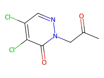 4,5-Dichloro-2-(2-oxopropyl)pyridazin-3-one structure