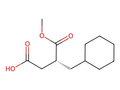 (R)-2-(Cyclohexylmethyl)succinic acid-1-methyl ester structure