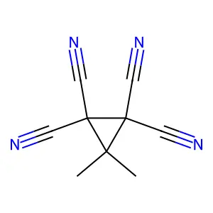 1,1,2,2-Cyclopropanetetracarbonitrile, 3,3-dimethyl- structure